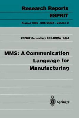 Cover image for MMS: A Communication Language for Manufacturing