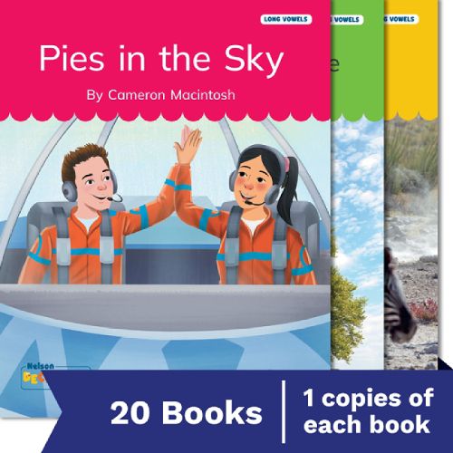 Cover image for Nelson Decodable Readers Long Vowels Alternative Spellings Set Pack x20