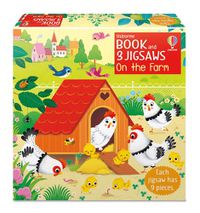 Cover image for Usborne Book and 3 Jigsaws: On the Farm