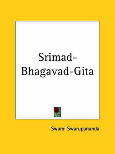 Cover image for Srimad-Bhagavad-Gita (1909)