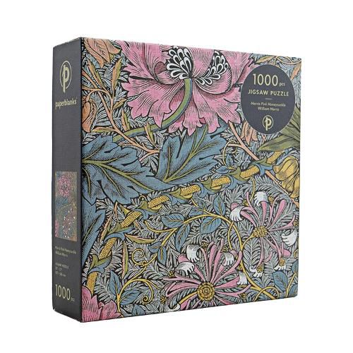 Cover image for Morris Pink Honeysuckle (William Morris) 1000 Piece Jigsaw Puzzle