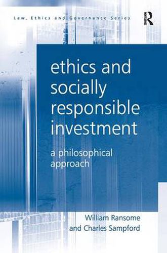 Cover image for Ethics and Socially Responsible Investment: A Philosophical Approach