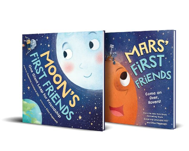 Cover image for Space Stories for Kids: The Moon, Mars, and Friendship Picture Books for Kids