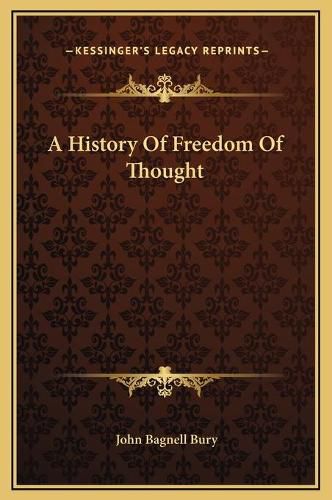 Cover image for A History of Freedom of Thought