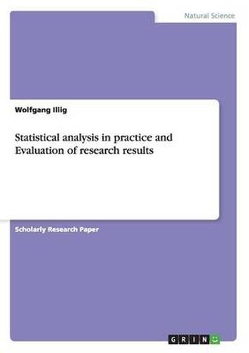 Cover image for Statistical analysis in practice and Evaluation of research results