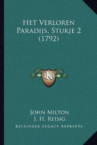 Cover image for Het Verloren Paradijs, Stukje 2 (1792)