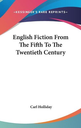 Cover image for English Fiction from the Fifth to the Twentieth Century