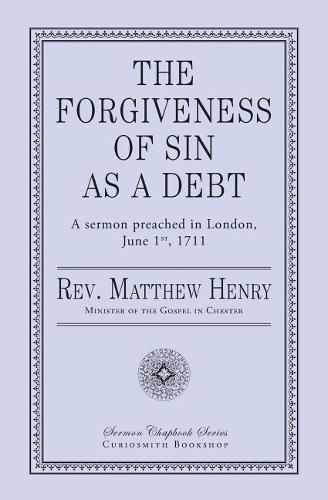 Cover image for The Forgiveness of Sin as a Debt