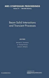 Cover image for Beam-Solid Interactions and Transient Processes: Volume 74