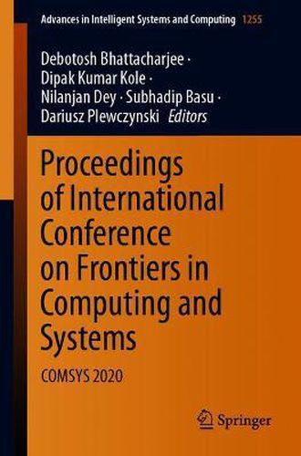 Cover image for Proceedings of International Conference on Frontiers in Computing and Systems: COMSYS 2020