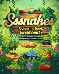 Cover image for Sssnakes - Coloring book for children 3+