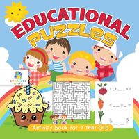 Cover image for Educational Puzzles Activity Book for 7 Year Old