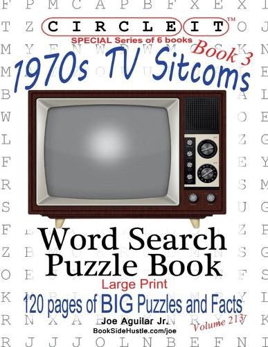 Circle It, 1970s Sitcoms Facts, Book 3, Word Search, Puzzle Book