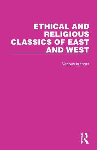 Cover image for Ethical and Religious Classics of East and West