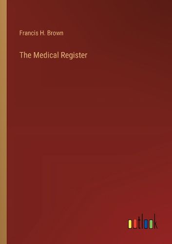 Cover image for The Medical Register