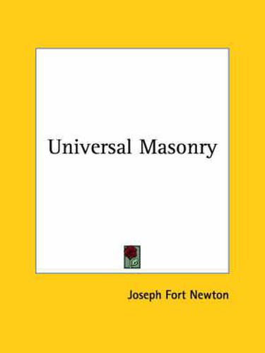 Cover image for Universal Masonry