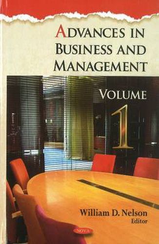 Cover image for Advances in Business & Management: Volume 1