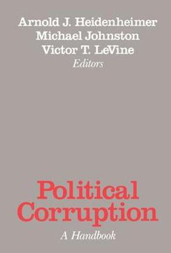 Cover image for Political Corruption: Readings in Comparative Analysis