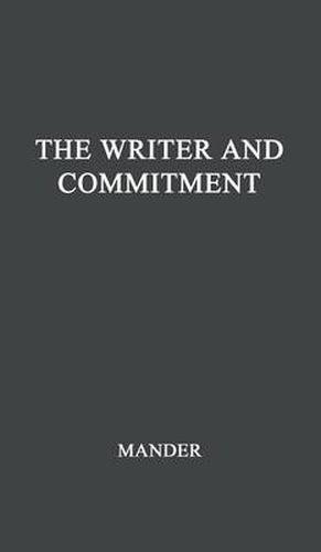 Cover image for The Writer and Commitment.