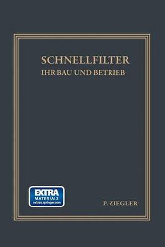 Cover image for Schnellfilter Ihr Bau Und Betrieb