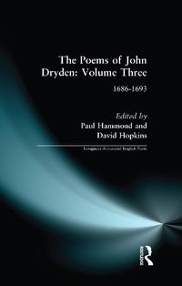 Cover image for The Poems of John Dryden: Volume Three