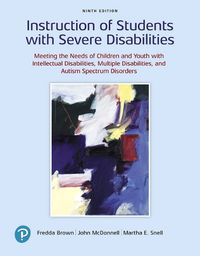 Cover image for Instruction of Students with Severe Disabilities