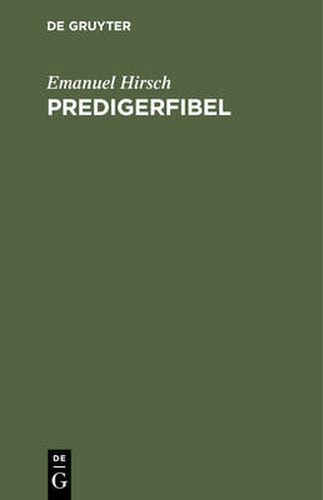 Cover image for Predigerfibel