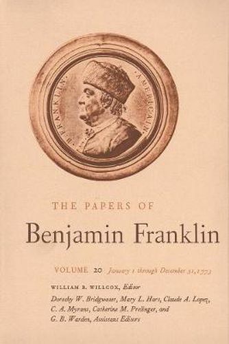 Cover image for The Papers of Benjamin Franklin, Vol. 20: Volume 20: January 1 through December 31, 1773