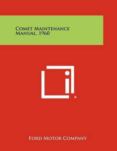 Cover image for Comet Maintenance Manual, 1960