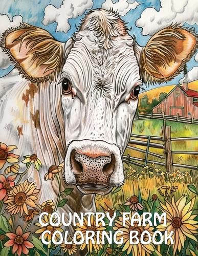 Cover image for Country Farm Coloring Book