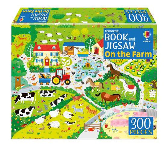 Cover image for Usborne Book and Jigsaw On the Farm