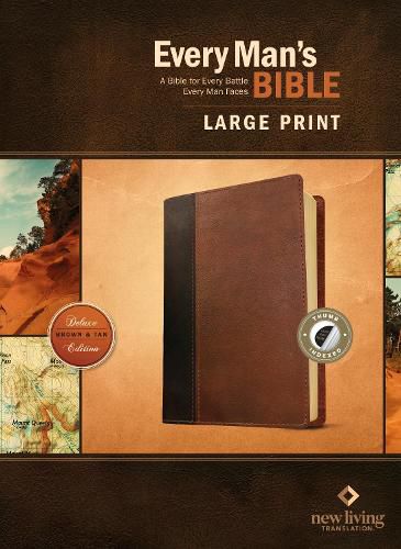 Cover image for NLT Every Man's Bible, Large Print, Brown/Tan, Indexed