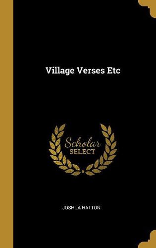Cover image for Village Verses Etc
