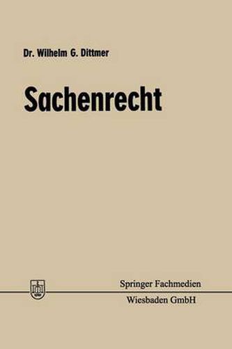 Cover image for Sachenrecht