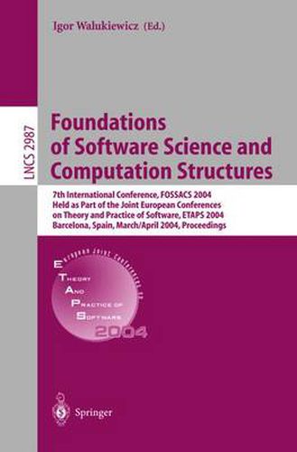 Cover image for Foundations of Software Science and Computation Structures