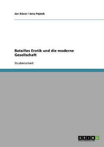 Cover image for Batailles Erotik und die moderne Gesellschaft