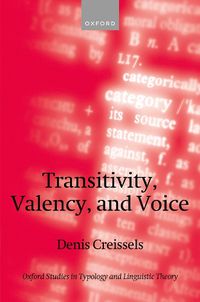 Cover image for Transitivity, Valency, and Voice