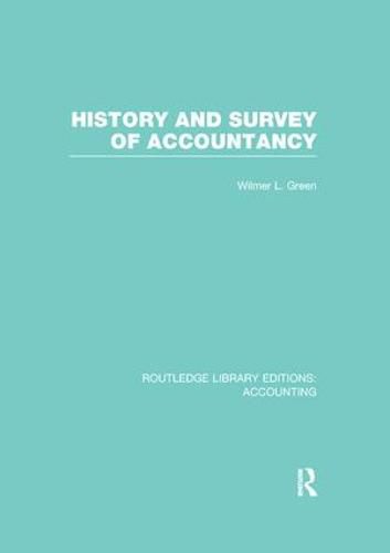 Cover image for History and Survey of Accountancy (RLE Accounting)