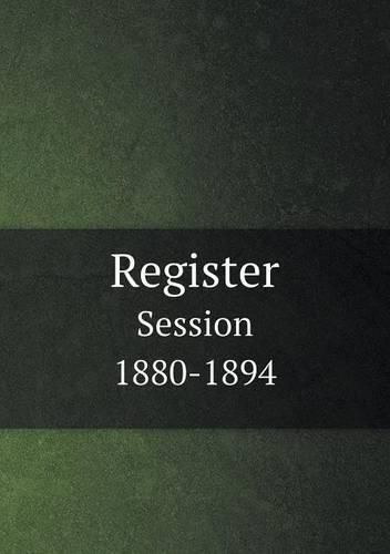 Cover image for Register Session 1880-1894