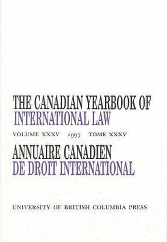 Cover image for The Canadian Yearbook of International Law, Vol. 35, 1997