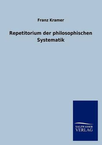 Cover image for Repetitorium der philosophischen Systematik