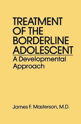 Cover image for Treatment Of The Borderline Adolescent: A Developmental Approach