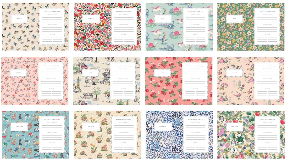 Cath Kidston Bille and Friends A5 Diary 2026