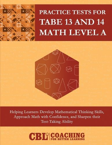 Cover image for Practice Tests for TABE 13 and 14 Math Level E