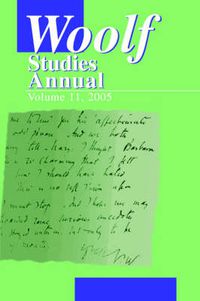 Cover image for Woolf Studies Annual Vol 11