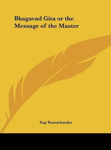 Cover image for Bhagavad Gita or the Message of the Master