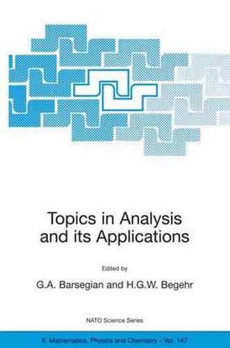 Cover image for Topics in Analysis and its Applications