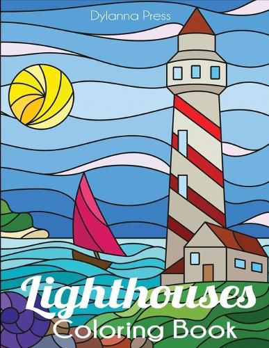 Cover image for Lighthouses Coloring Book: A Lighthouse Coloring Book for Adults