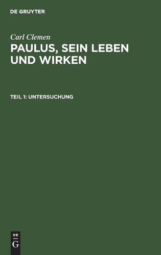 Cover image for Untersuchung