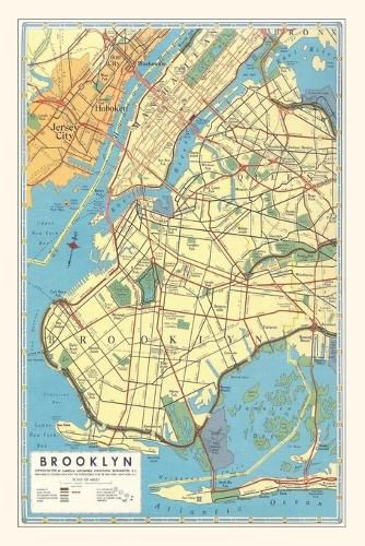 Cover image for Vintage Journal Map of Brooklyn, New York